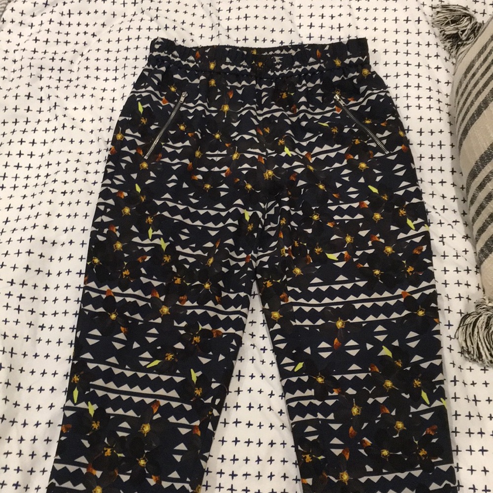 Jcrew printed polyester pants